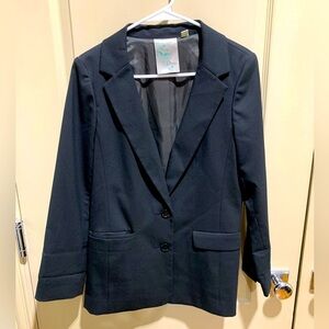 Hinge Women's Lined Black Blazer Small